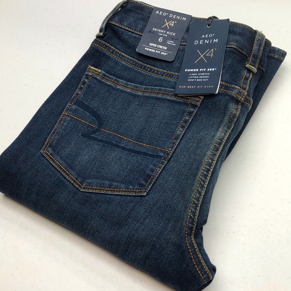 Womens American Eagle Jeans SKINNY KICK 6/28x